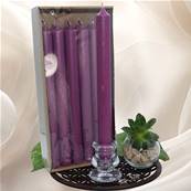 Bougie Rustic Teinte dans la Masse Violet 10h - Bote de 12