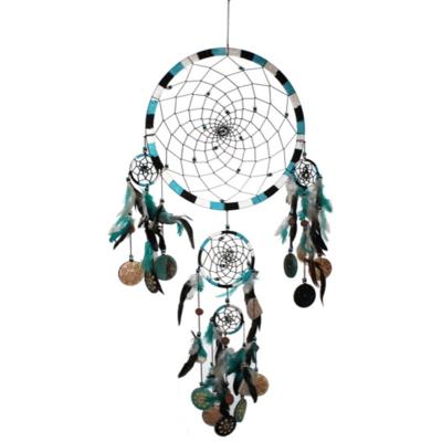 Dreamcatcher - Attrape rêve - Bleu Turquoise - Grand Modèle