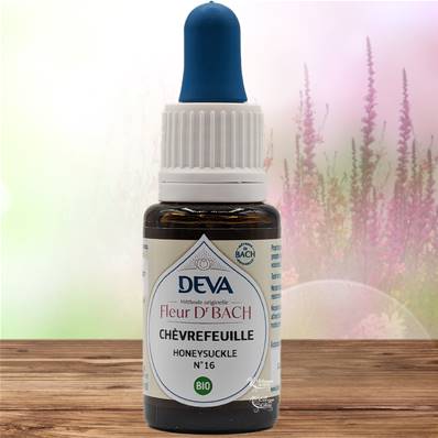 Deva - Fleur du Dr Bach - Chèvrefeuille N.16 - Compte gouttes 15ml