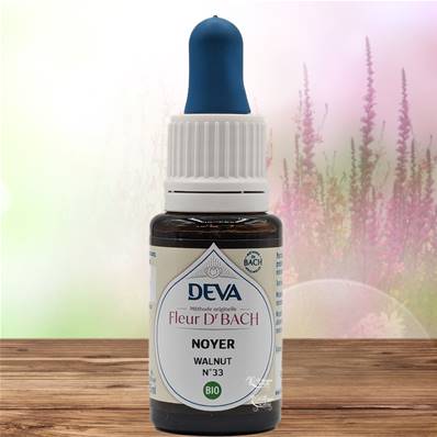 Deva - Fleur du Dr Bach - Noyer N.33 - Compte gouttes 15ml