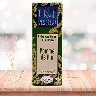 Herbes et Traditions - Huiles Essentielles Bio à Diffuser - Pomme de Pin 10ml