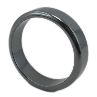 Bague Jonc en hématite - 5mm