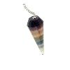 Pendule Cône à facettes - Fluorite