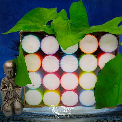 Bougie Veilleuse 8h Colorlights Summer - Lot de 40
