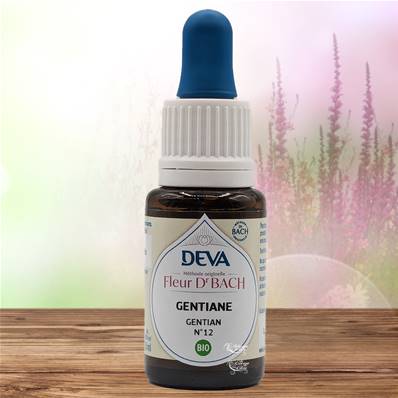 Deva - Fleur du Dr Bach - Gentiane N.12 - Compte gouttes 15ml