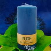 Bougie Cylindre Bleu Nuit 41h Pure Candle