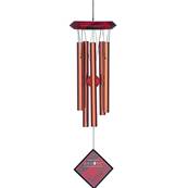 Woodstock Chimes - Carillon Feng Shui Bois Mars 5 tubes - 43cm