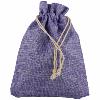 Bourse en toile de jute Mauve - 15 x 12 cm