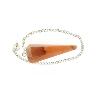 Pendule Cne  facettes - Aventurine Orange