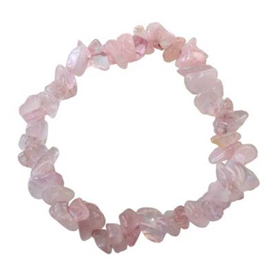 Bracelet Baroque Fin - Quartz Rose