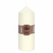Cierge Pilier Blanc Crème - 25x10cm - 200h
