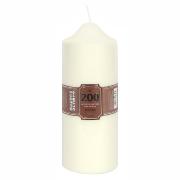 Cierge Pilier Blanc Crme - 25x10cm - 200h