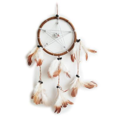 Dreamcatcher - Attrape rêve - Petit Modèle - Pentagramme Marron