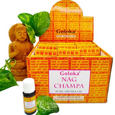 Goloka - Huile Parfumée Nag Champa - Box de 12