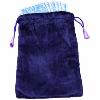 Bourse de velours Violet - 21x14 cm