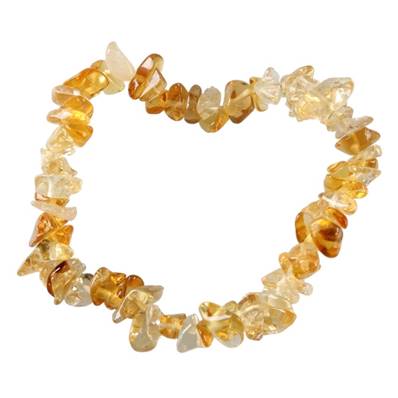 Bracelet Baroque Fin - Citrine Naturelle