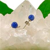 Boucles d'oreilles perle - Sodalite