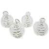 Boule ressort Pendentif spirale argent 20mm