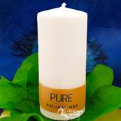 Bougie Cylindre Blanc 41h Pure Candle