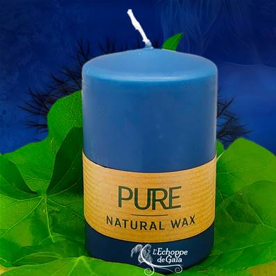 Bougie Cylindre Bleu Nuit 25h Pure Candle