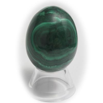 Malachite - Oeuf - Modèle 1 - Support plexi