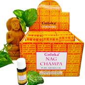 Goloka - Huile Parfume Nag Champa - Box de 12