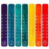 Porte Encens en Bois Coloré - Chakras