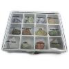 Collection de 12 Minraux Bruts - Bote rangement