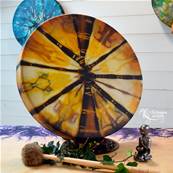Tambour Unis-Son Isis - Bison et Cèdre 45cm