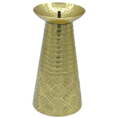 Bougeoir Oriental Kasbah Doré - 22cm
