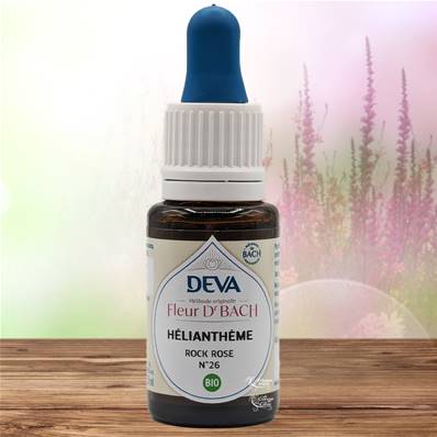 Deva - Fleur du Dr Bach - Hélianthème N.26 - Compte gouttes 15ml