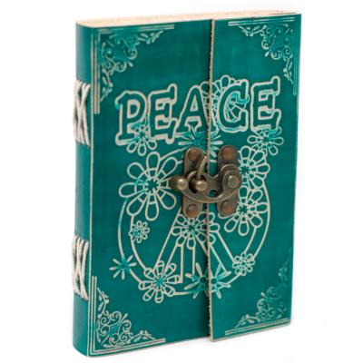 Grimoire en Cuir Artisanal - Peace