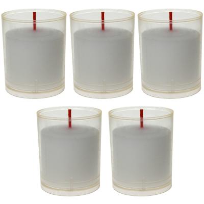 Bougie Veilleuse Votive Blanche - 30h - Lot de 5