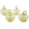 Boule Ressort Pendentif Spirale Dor 20mm