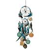 Dreamcatcher - Attrape rve - 2 Cercles et Bois - Turquoise