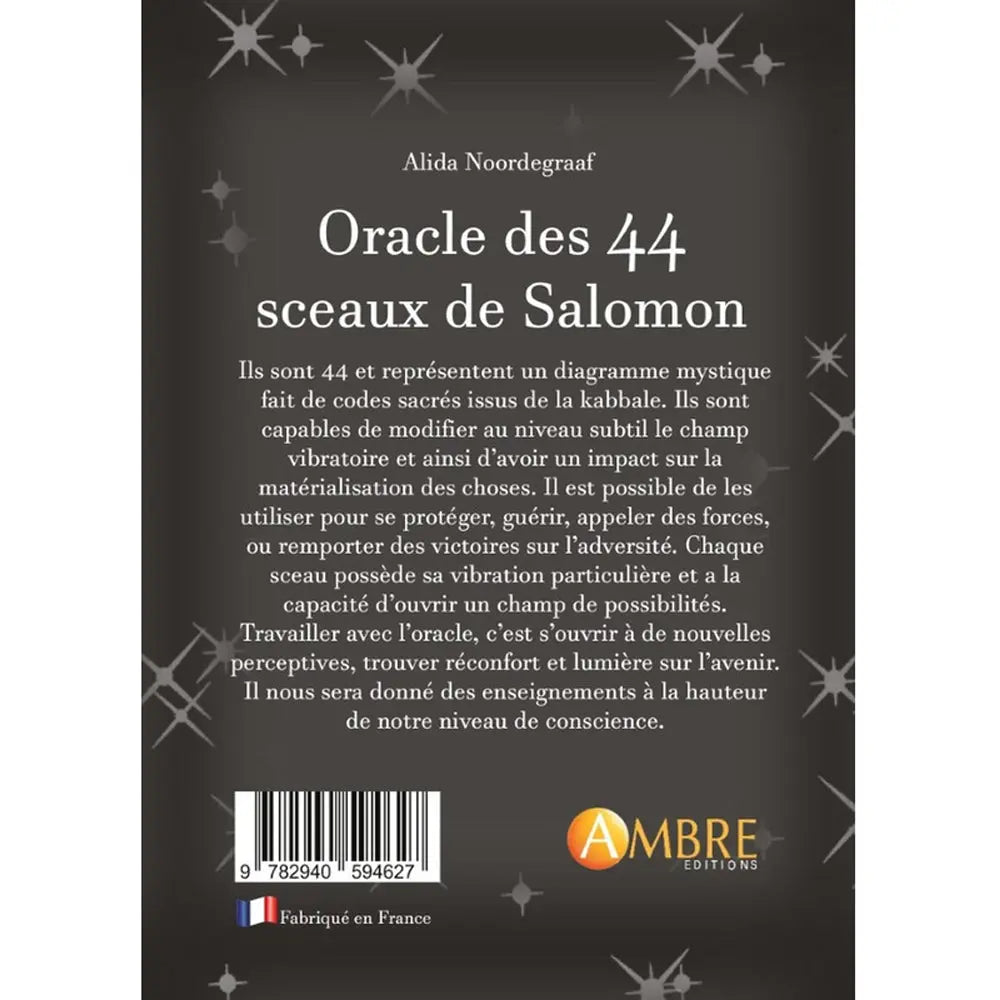 L'Oracle des 44 Sceaux de Salomon -  Alida Noordegraaf Ambre Editions