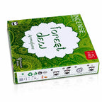 Briques d'encens Forest Dew Aromafume, packaging rectangulaire vert aux motifs paisley avec médaillon blanc central et tranche illustrant le mode d'emploi.