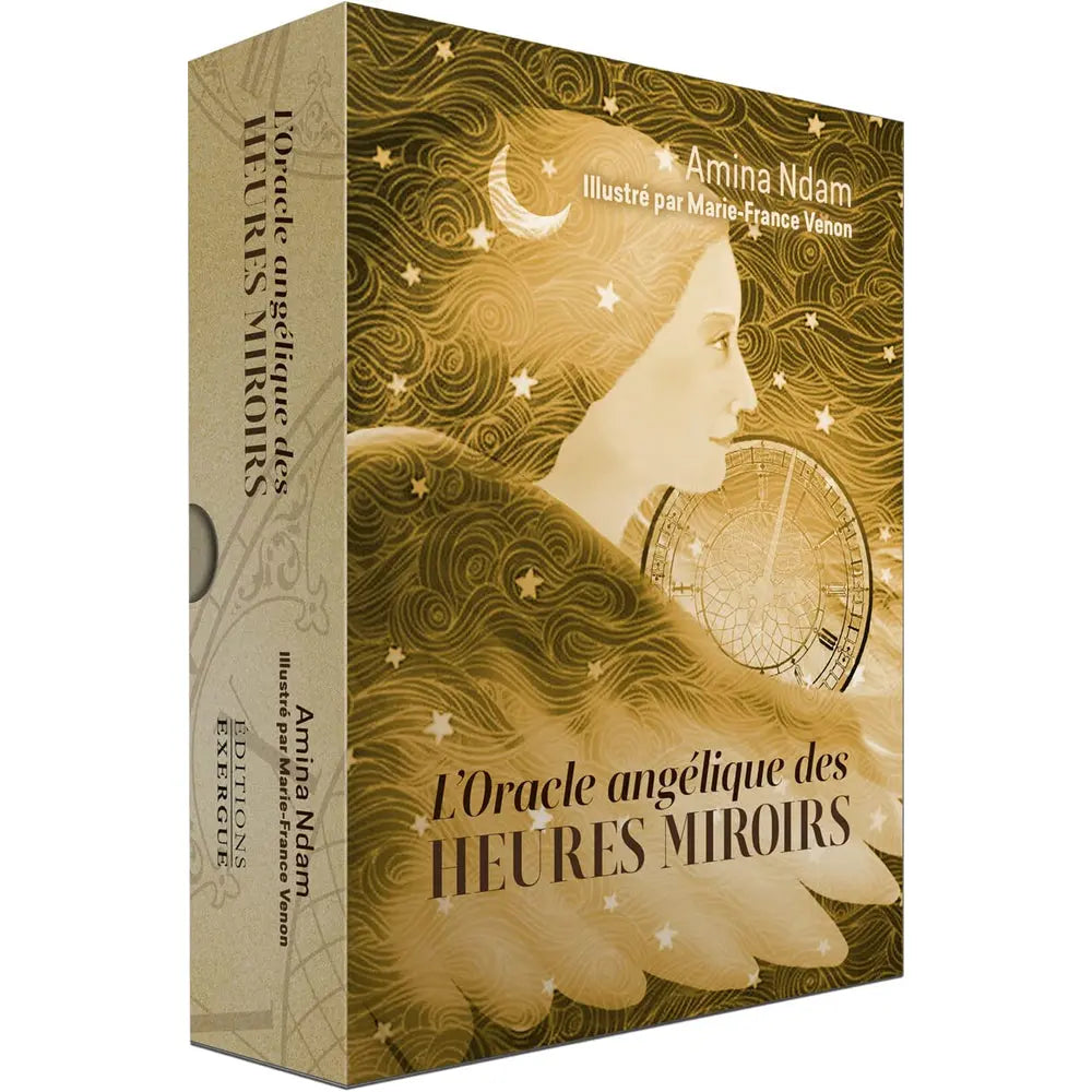 L'Oracle Angélique des Heures Miroirs - Coffret 37 Cartes Amina Ndam Editions Exergue
