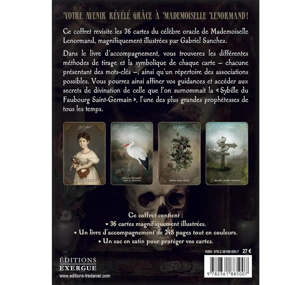 Mademoiselle Lenormand - Coffret 36 Cartes - Gabriel Sanchez Editions Exergue