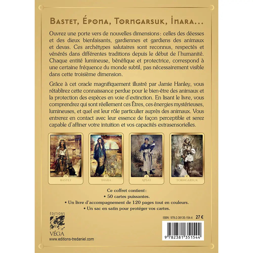 Oracle des Divinités Protectrices des Animaux - Laila Del Monte Guy Trédaniel Editeur