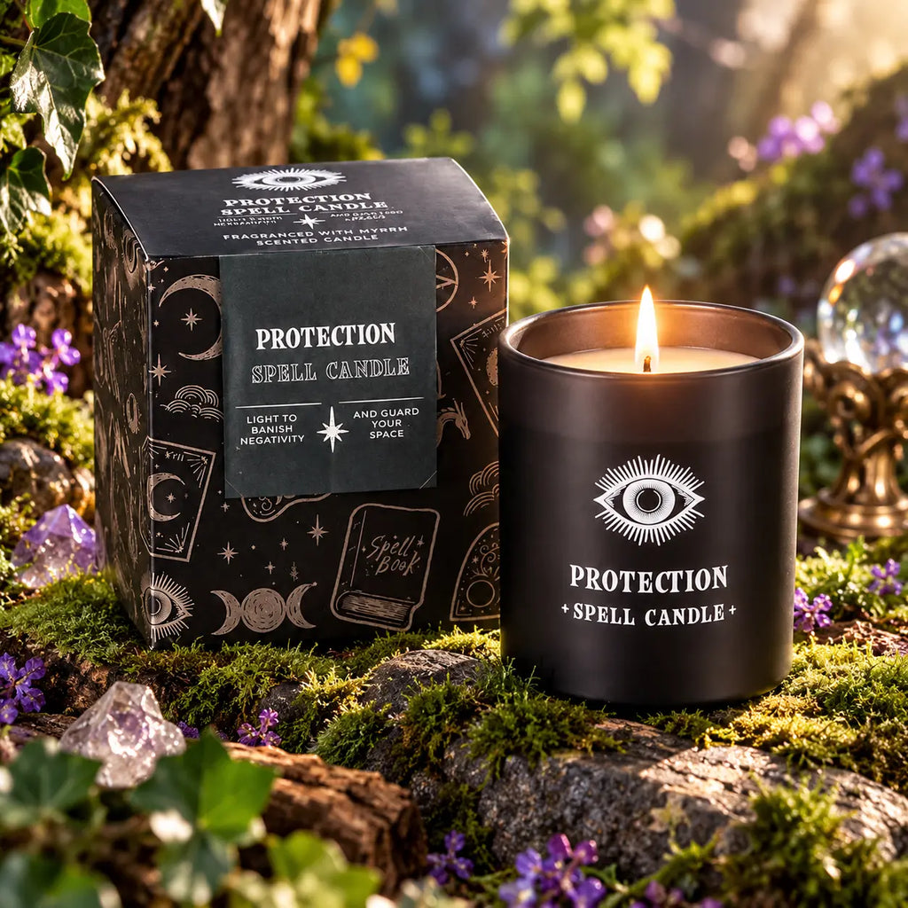 Bougie Parfumée Encens et Myrrhe Protection 30h