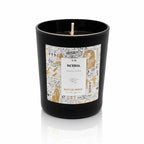 Bougie bijou Sensa x Nakupenda n°14 Escale Égypte présentée de face dans son pot noir mat.