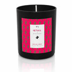 Bougie bijou Sensa x Nakupenda n°4 Escale Mexique présentée de face dans son pot noir mat.