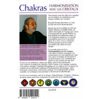 Dos du livre Chakras : photo de R.G. Boschiero, résumé détaillé, symboles des 7 chakras et prix 24,80€.