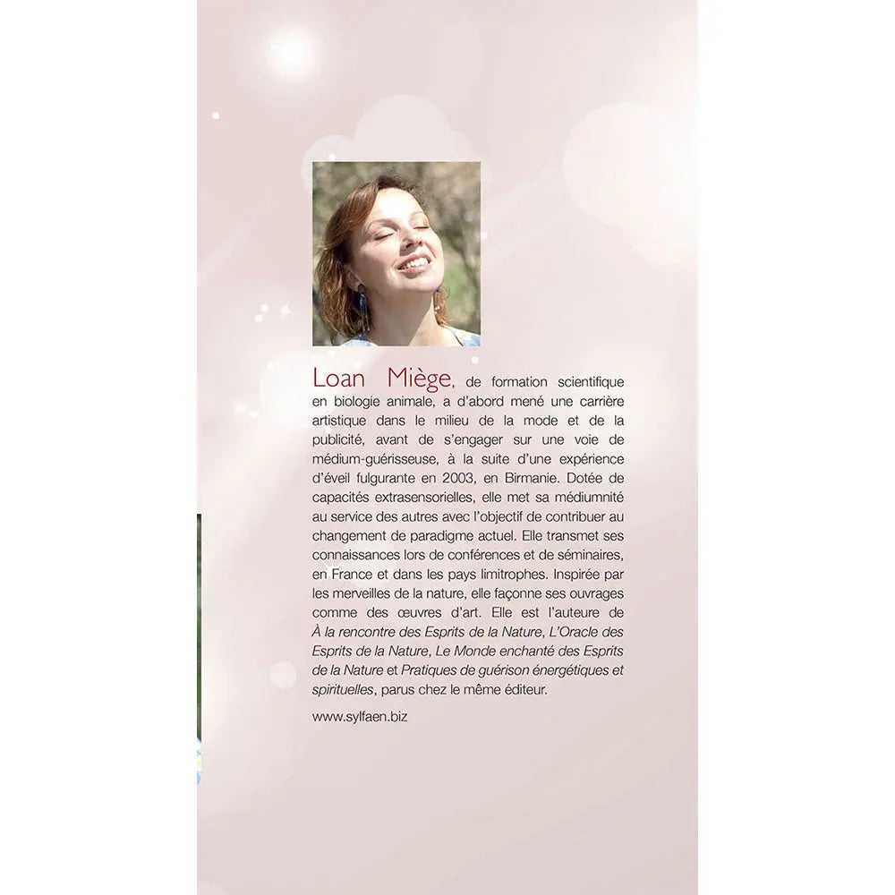 Biographie de Loan Miège avec sa photo souriante et un texte détaillant son parcours de formation scientifique.