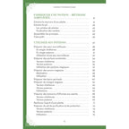Sommaire du livre Encens et potions en magie listant les méthodes de fabrication et d'utilisation des potions