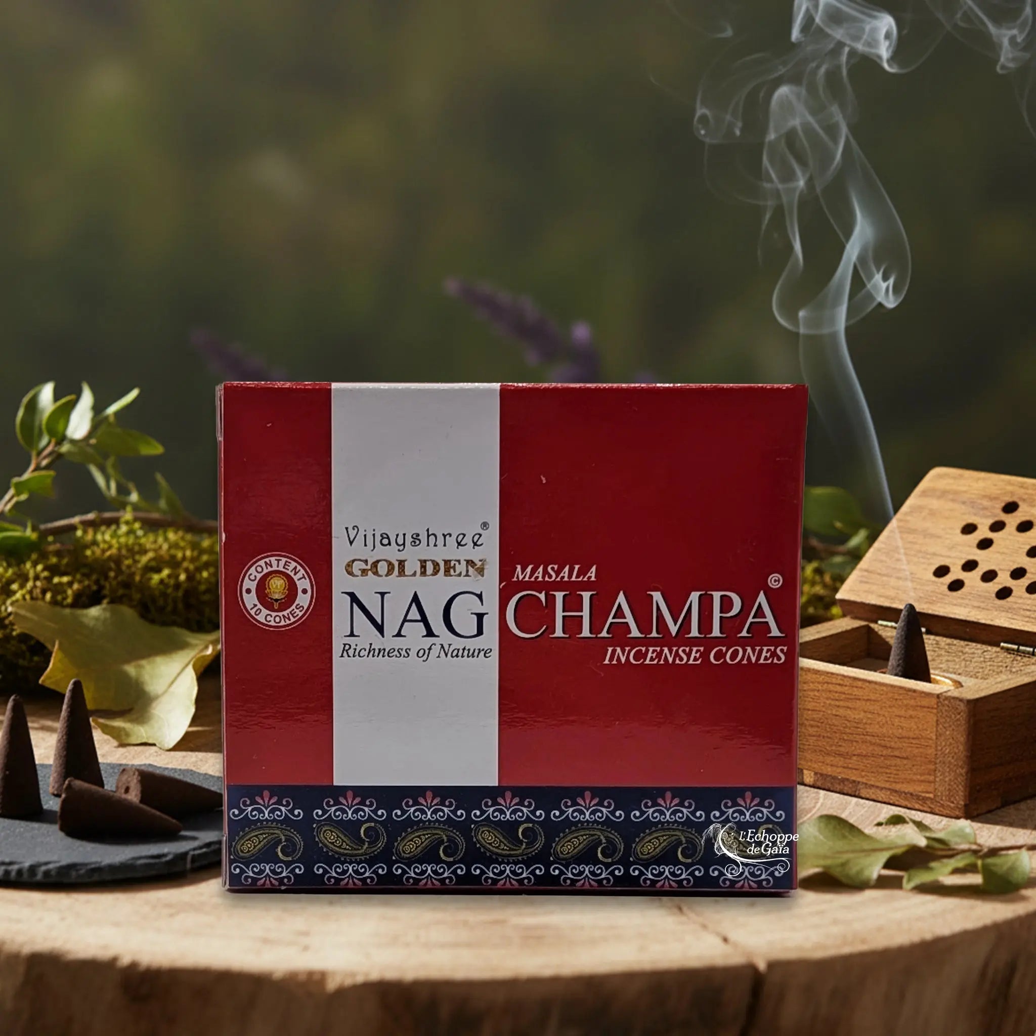Encens Golden Nag Champa - Cônes Vijayshree Golden