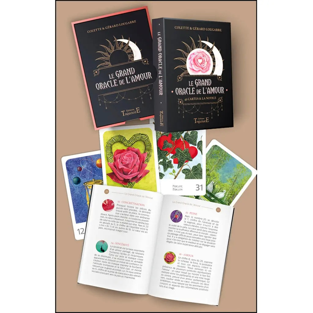 Le Grand Oracle de l'Amour - Coffret Noir Trajectoire Editions Trajectoire