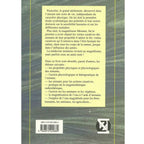 Quatrième de couverture du livre "L'Aimant" avec un résumé historique citant Paracelse et Mesmer, la liste des thèmes abordés, et le code ISBN.