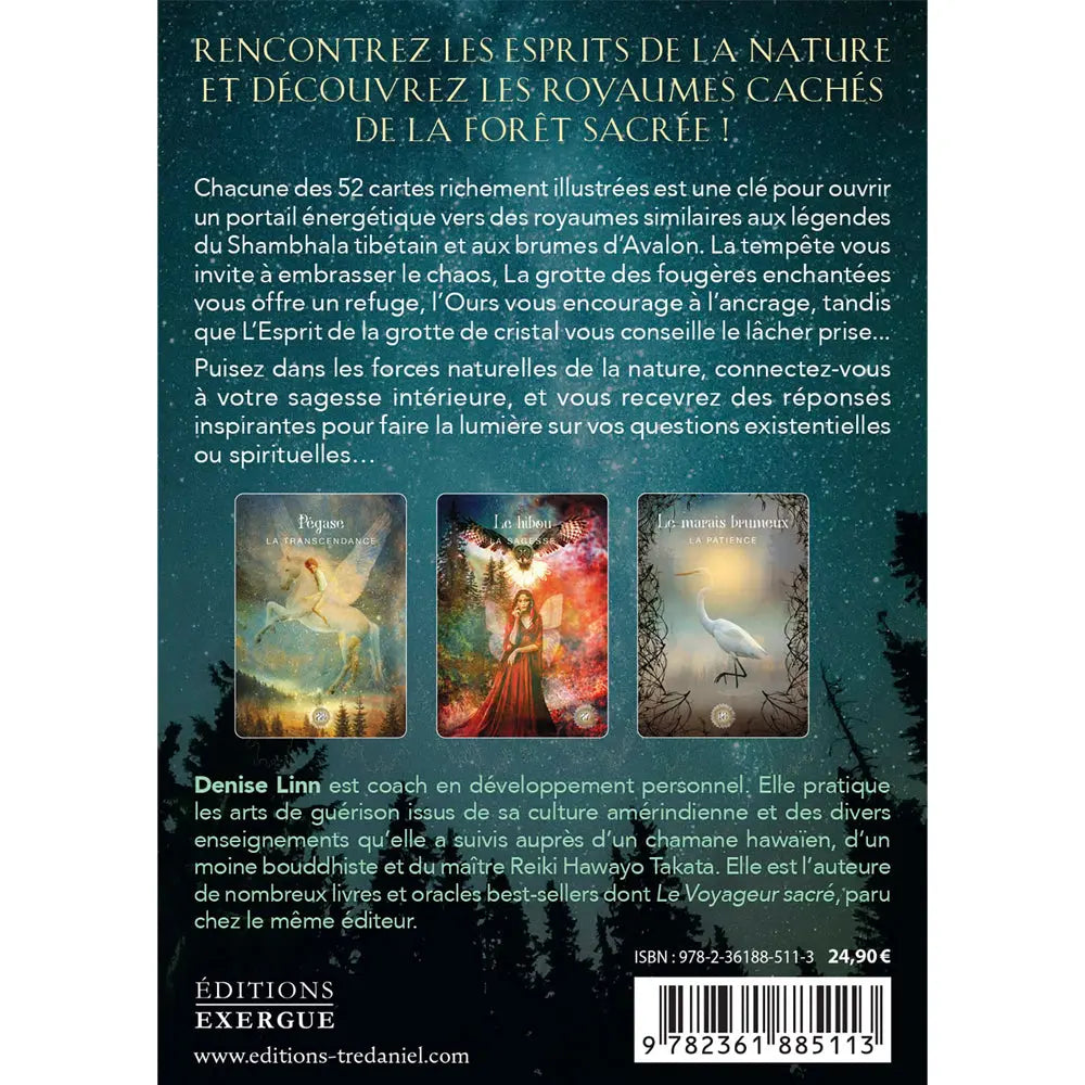 L'Oracle de la Forêt Sacrée - Denise Linn - Cartes oracles - Livre + 52 cartes Editions Exergue